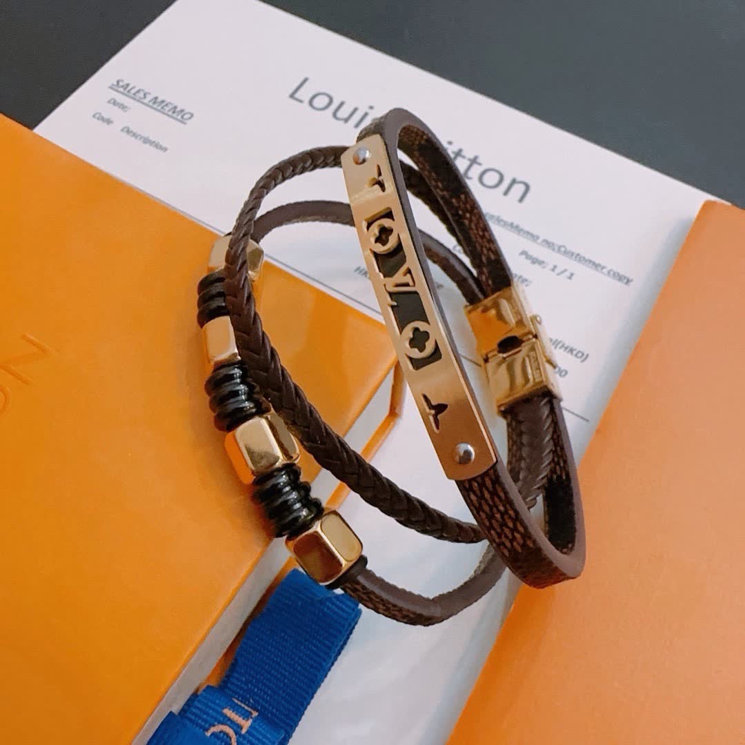 Louis Vuitton Leather Bracelet